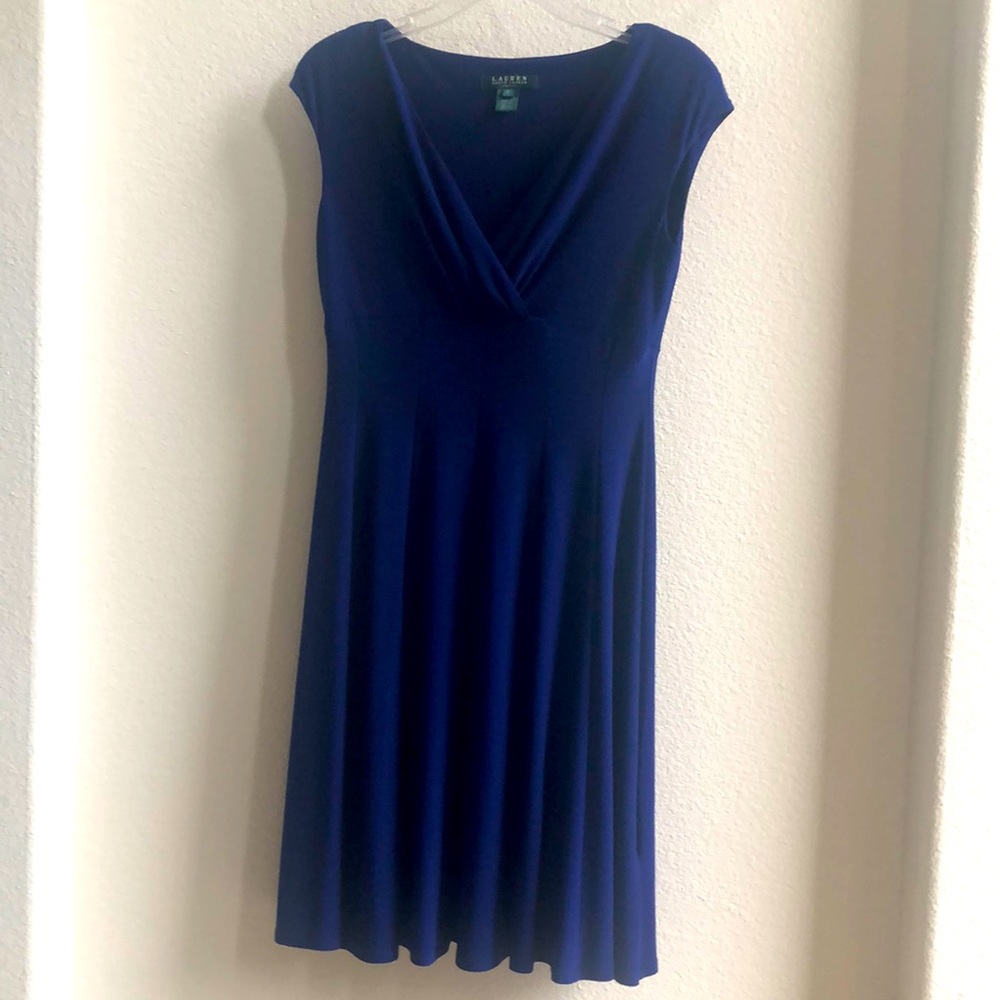 Beautiful dark blue Ralph laurel dress